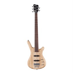 Warwick Teambuilt Pro Series Corvette Ash, 5-String, Active - Natural Transparent Satin act/act ASH fretted w/ Bag